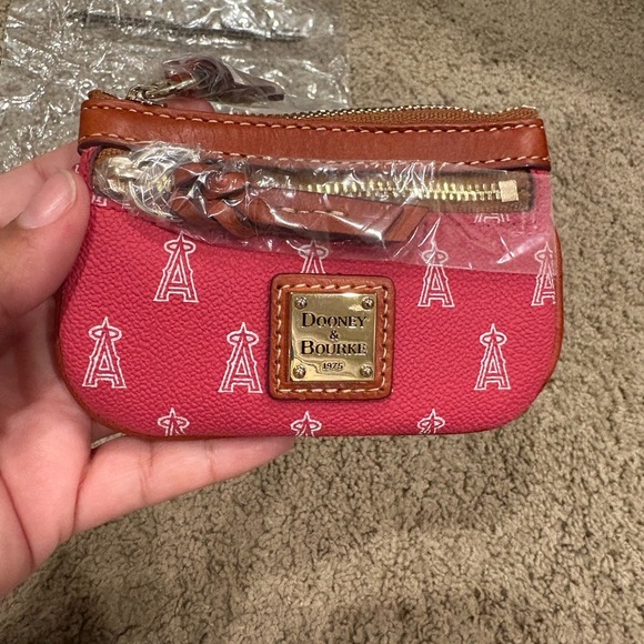 Dooney & Bourke Handbags - Dooney and Bourke Los Angeles Angels Coin Purse NWOT Leather